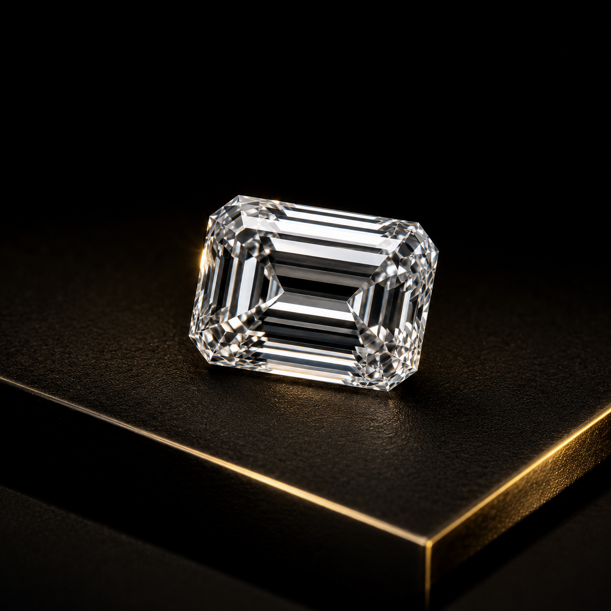Emerald Cut Polished Diamond